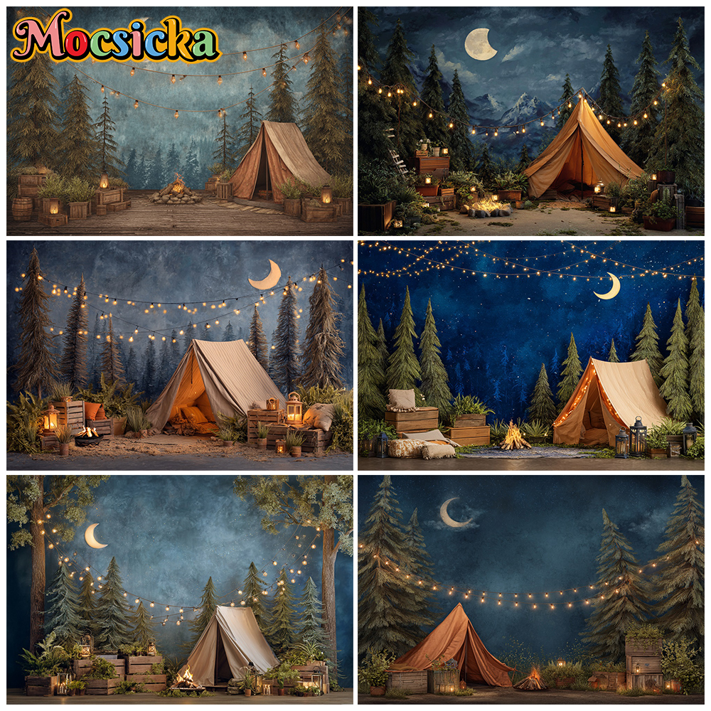 Mocsicka Night Camping Photogr - Outdoor Adventure Background のレビューと価格
