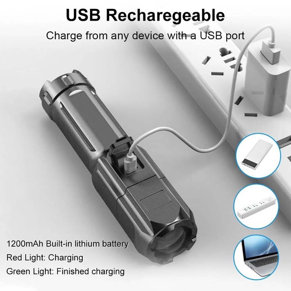 Mini Flashlight Zoomable Focus - Outdoor Adventure Zone のレビューと価格