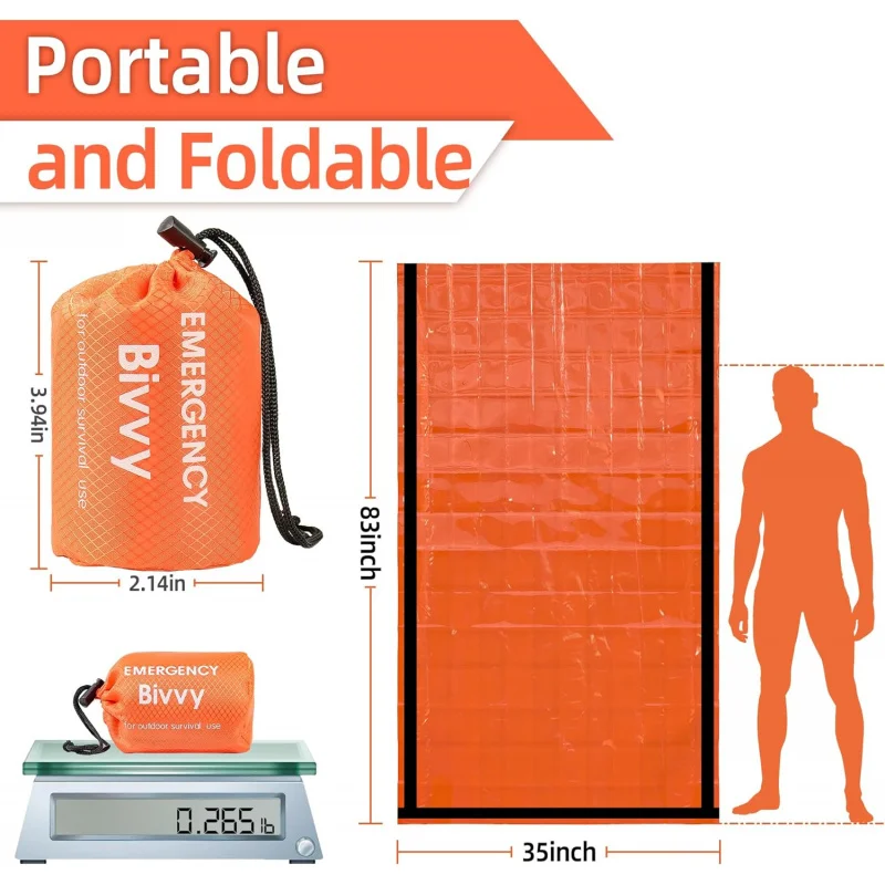 Thermal Emergency Sleeping Bag - Bivy Sack Lightweight のレビューと価格
