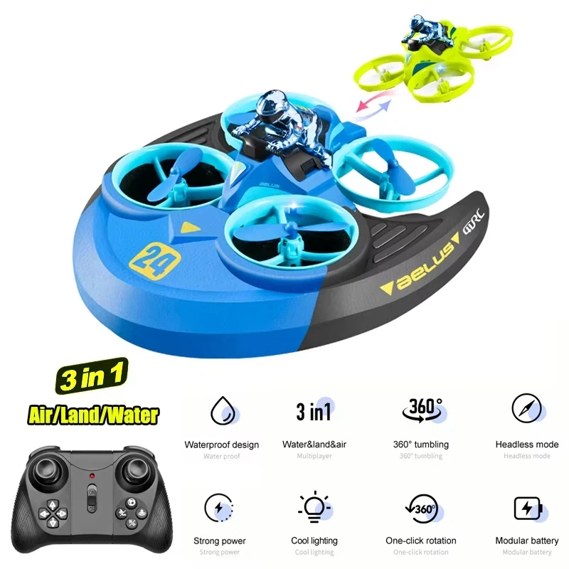 3-in-1 Land Air Sea RC Aircraf - Outdoor Adventure Boys のレビューと価格