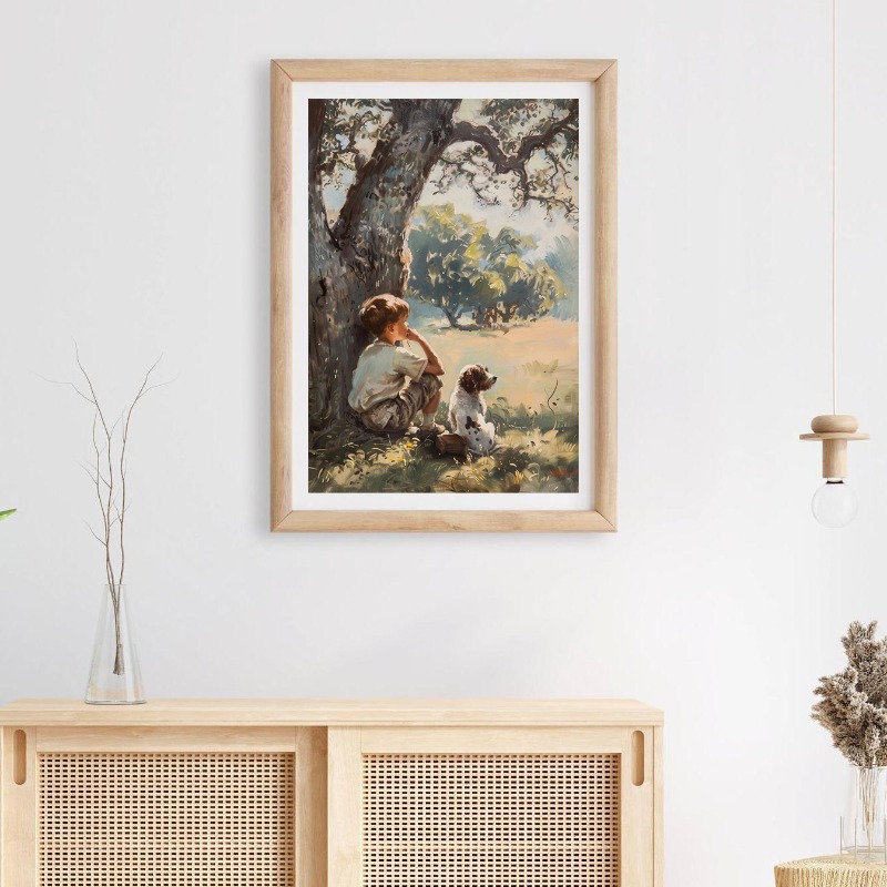 Vintage Boys Room Art Poster B - Outdoor Adventure Boys のレビューと価格