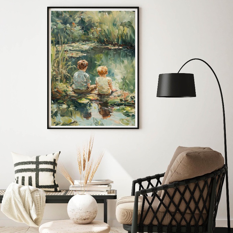 Vintage Boys Room Art Poster B - Outdoor Adventure Boys のレビューと価格