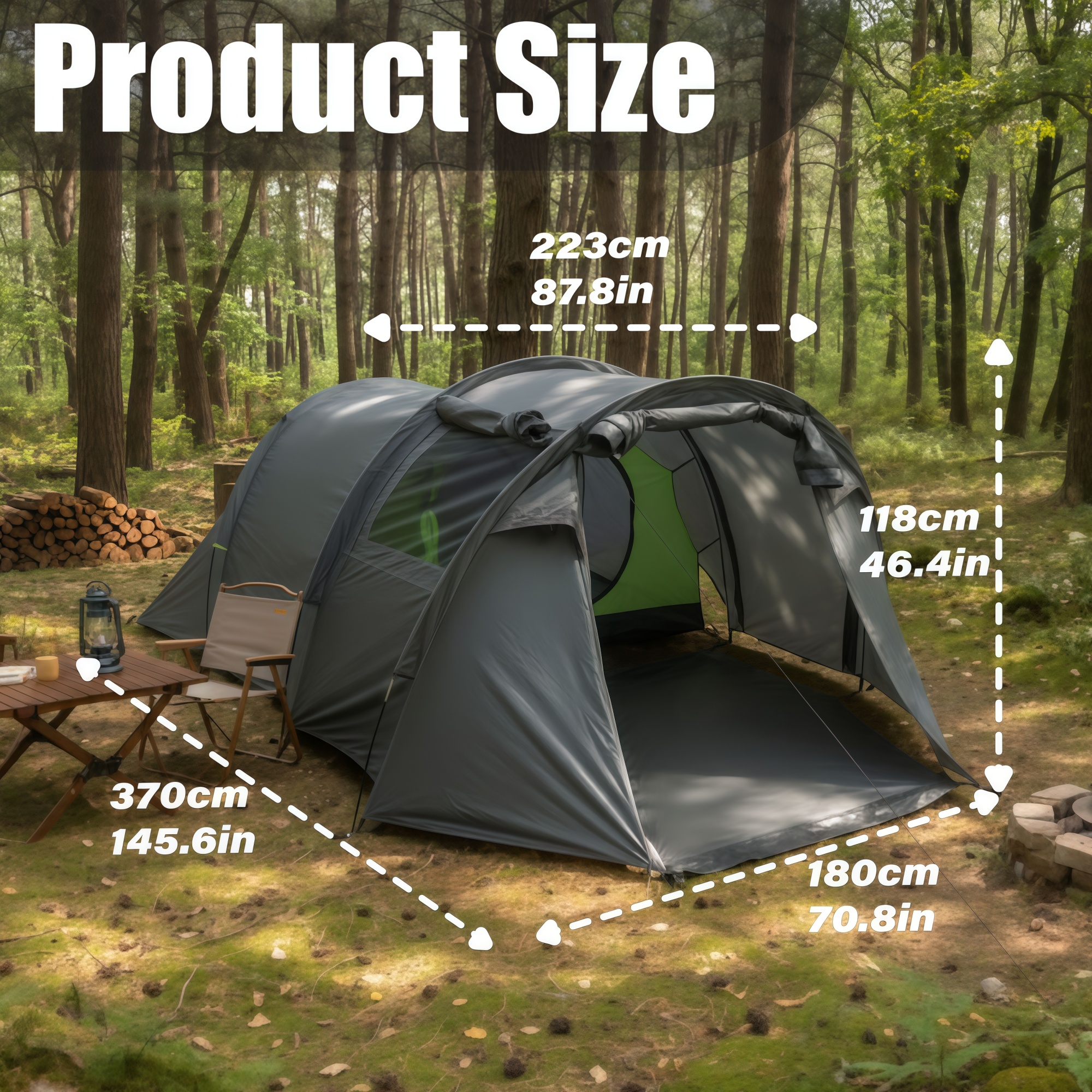 3-4 Person Spacious Portable T - Outdoor Adventure Group のレビューと価格