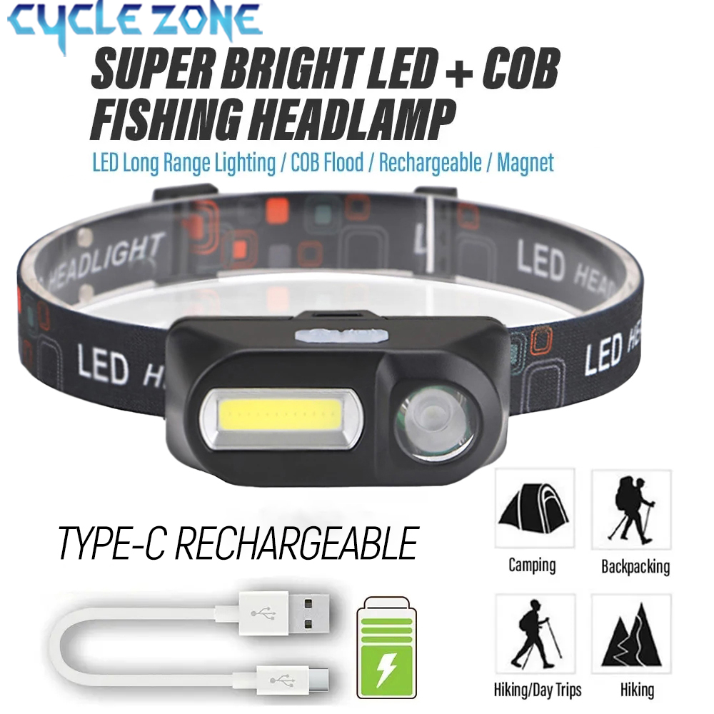 XPE+COB Mini Headlight Recharg - Outdoor Adventure Zone のレビューと価格