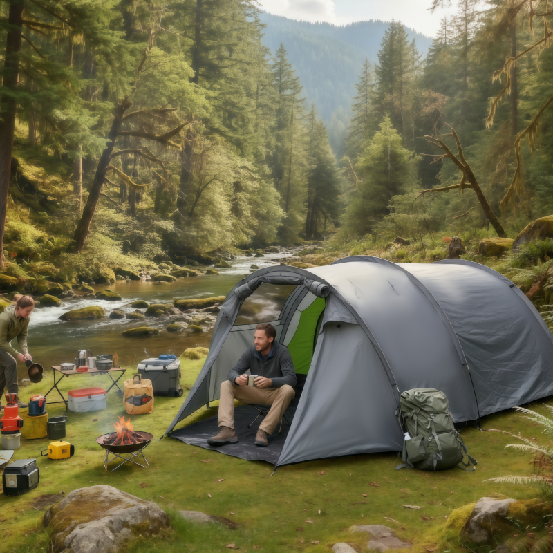 Spacious Portable Tunnel Tent  - Outdoor Adventure Group のレビューと価格