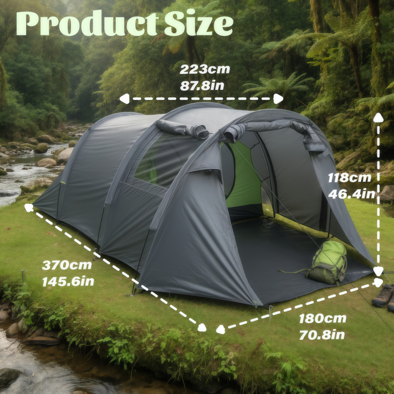 Spacious Portable Tunnel Tent  - Outdoor Adventure Group のレビューと価格