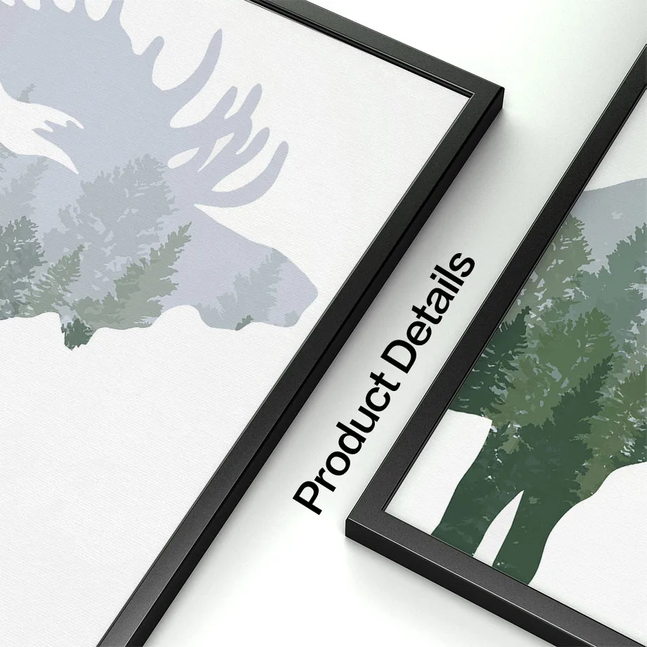 Green Woodland Deer Bear Moose - Outdoor Adventure Boys のレビューと価格