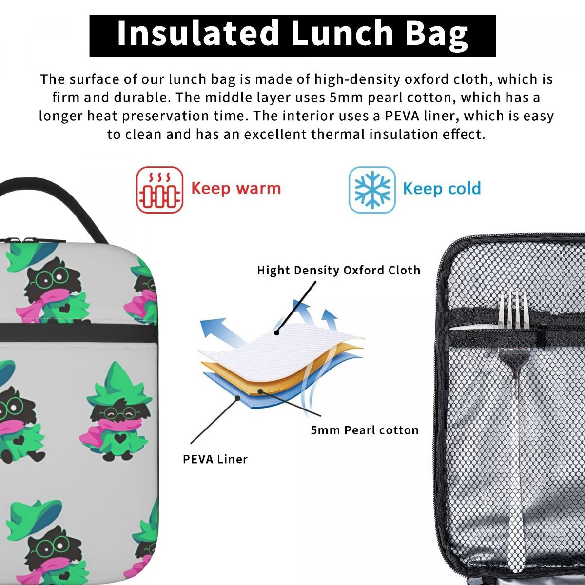 Deltarune Insulated Lunch Bags - Outdoor Adventure Girl のレビューと価格
