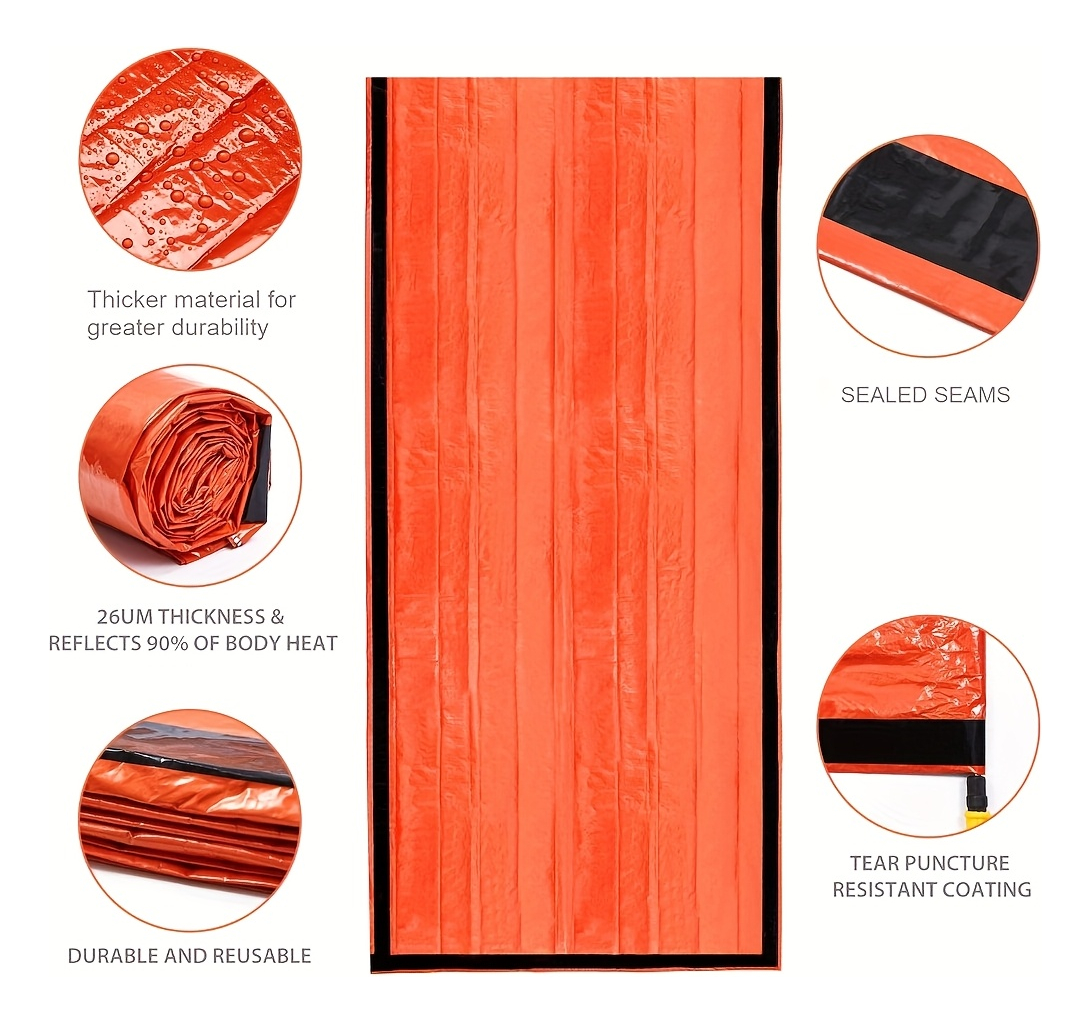 2pc Emergency Sleeping Bag/Sur - Bivy Sack Lightweight のレビューと価格